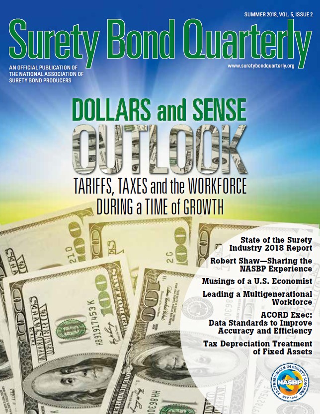 Summer 2014 Spring 2018 Surety Bond Quarterly Issues Surety Bond